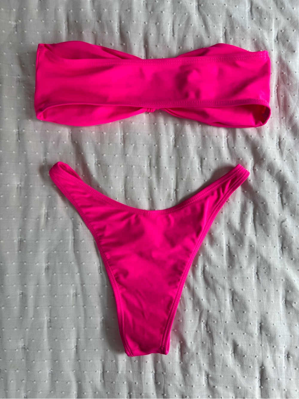Pink Strapless Bikini Set - Picture 3 of 3